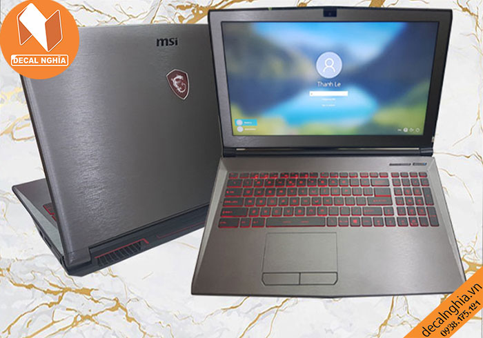 Decal laptop msi ge62 giữ nét nguyên bản Decal laptop msi ge62 giữ nét nguyên bản
