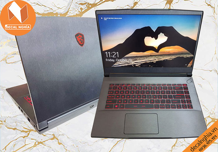 Decal laptop msi gf 63 giữ nét đẹp nguyên bản Decal laptop msi gf 63 giữ nét đẹp nguyên bản