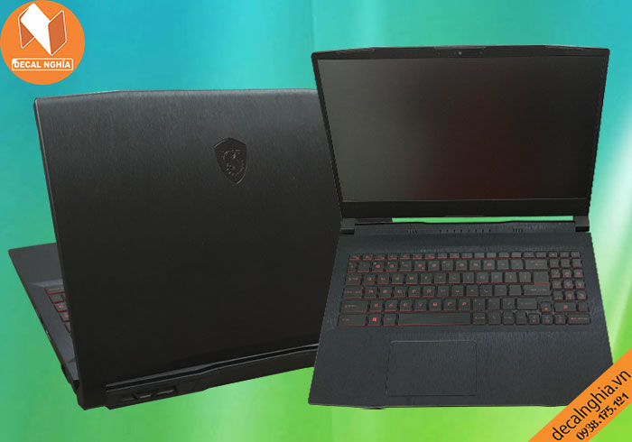 Aluminum dán laptop MSI GF 66 KATANA giữ nguyên màu zin vỏ máy Aluminum dán laptop MSI GF 66 KATANA giữ nguyên màu zin vỏ máy