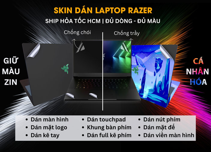 Dán skin laptop Gaming Dán skin laptop Gaming
