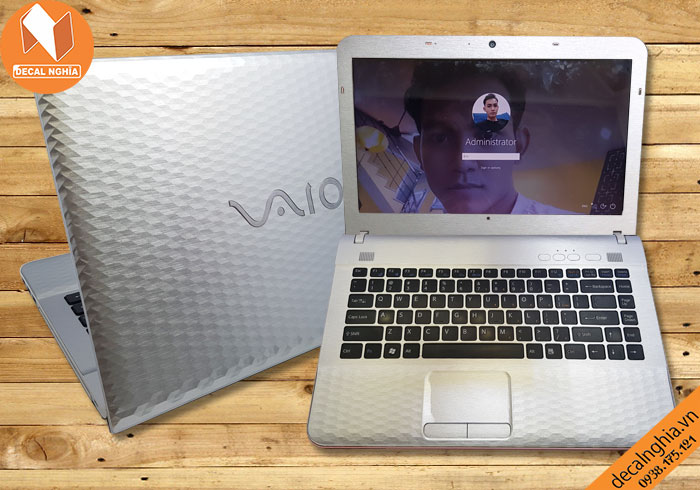 Aluminum dán laptop Sony Vaio PCG giữ nguyên màu zin vỏ máy Aluminum dán laptop Sony Vaio PCG giữ nguyên màu zin vỏ máy