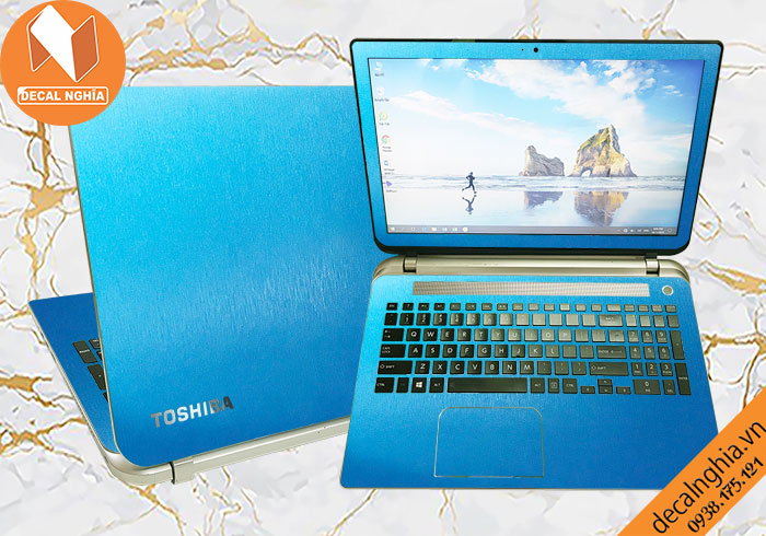 Aluminum dán laptop Toshiba giữ nguyên màu zin vỏ máy Aluminum dán laptop Toshiba giữ nguyên màu zin vỏ máy