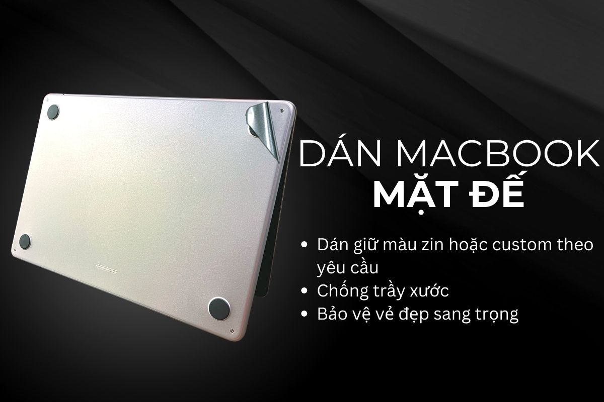 dán macbook air mặt đế bảo vệ tối ưu