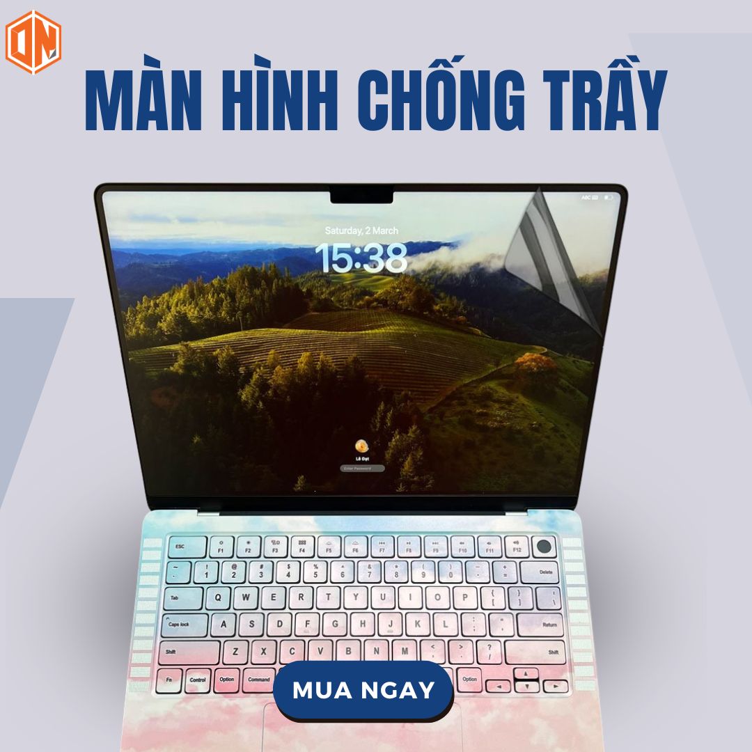 Dán màn hình macbook chống trầy