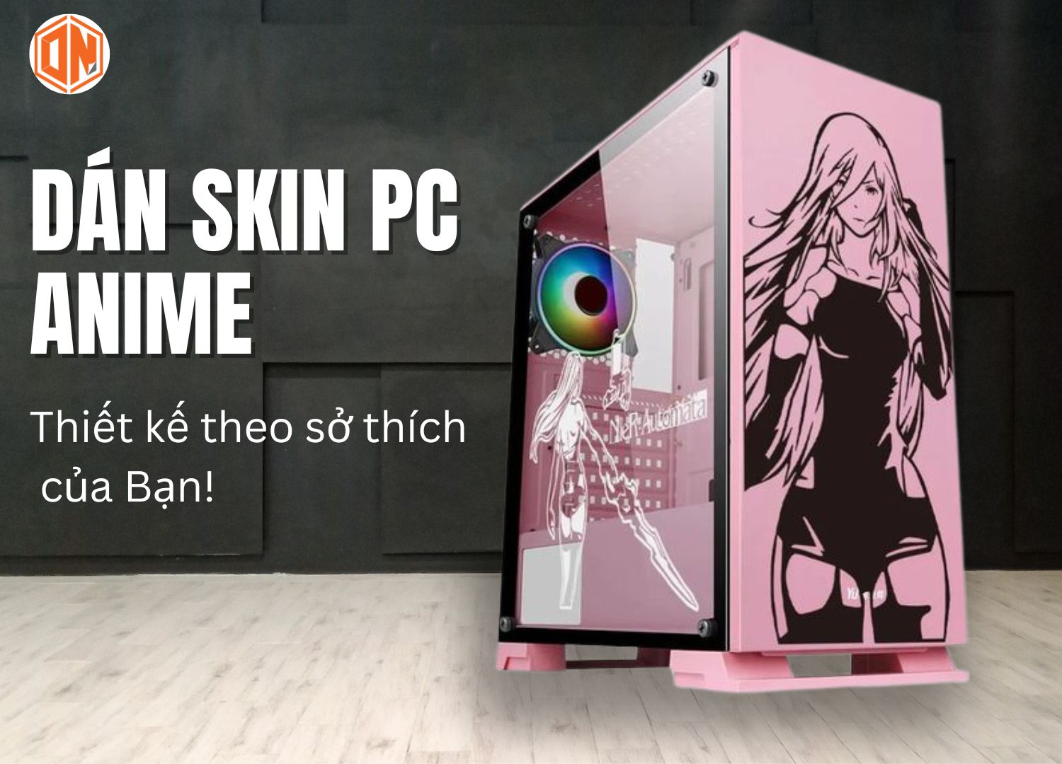 Dán máy pc gaming Anime!
