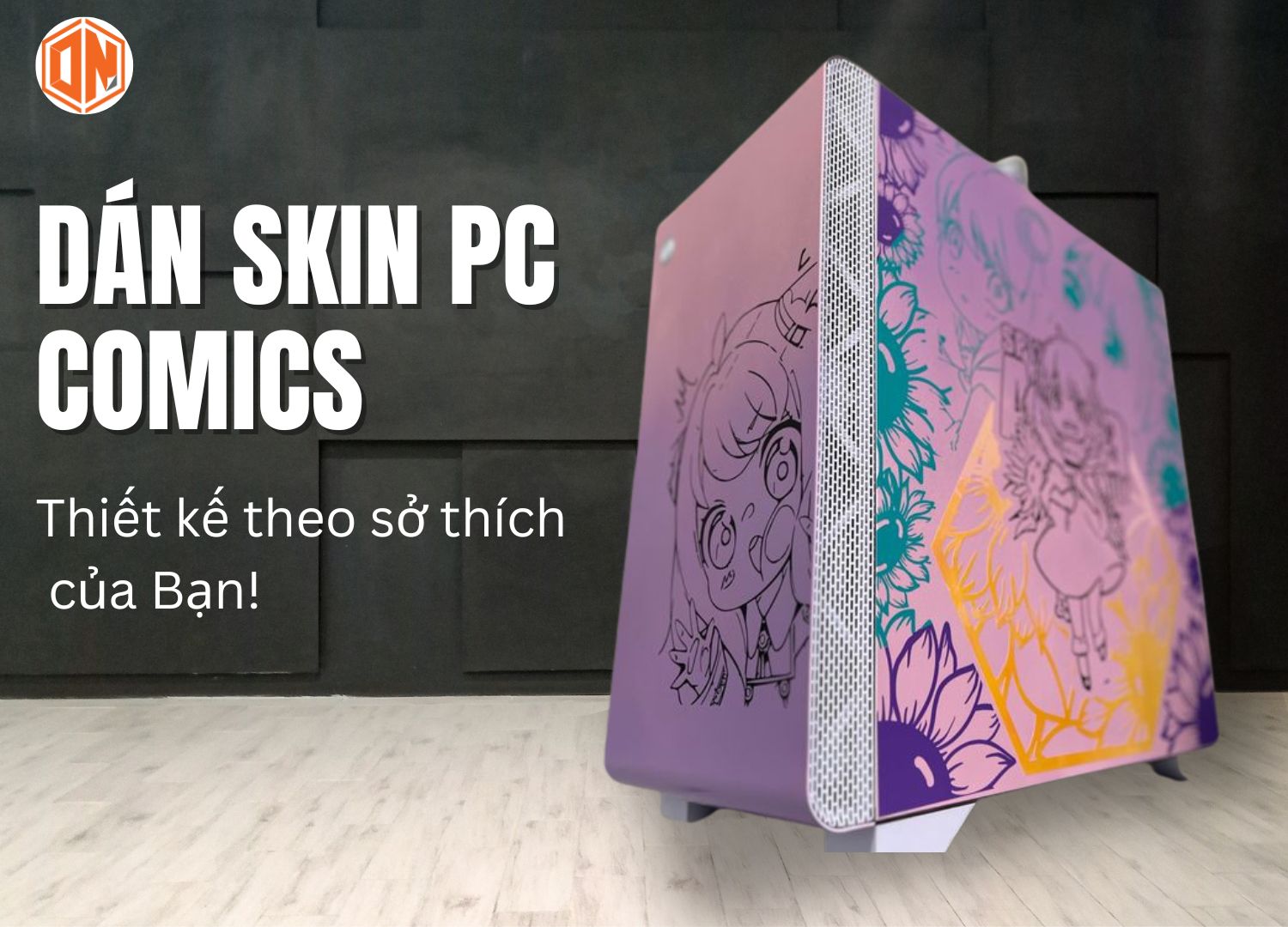 dán máy pc gaming comics