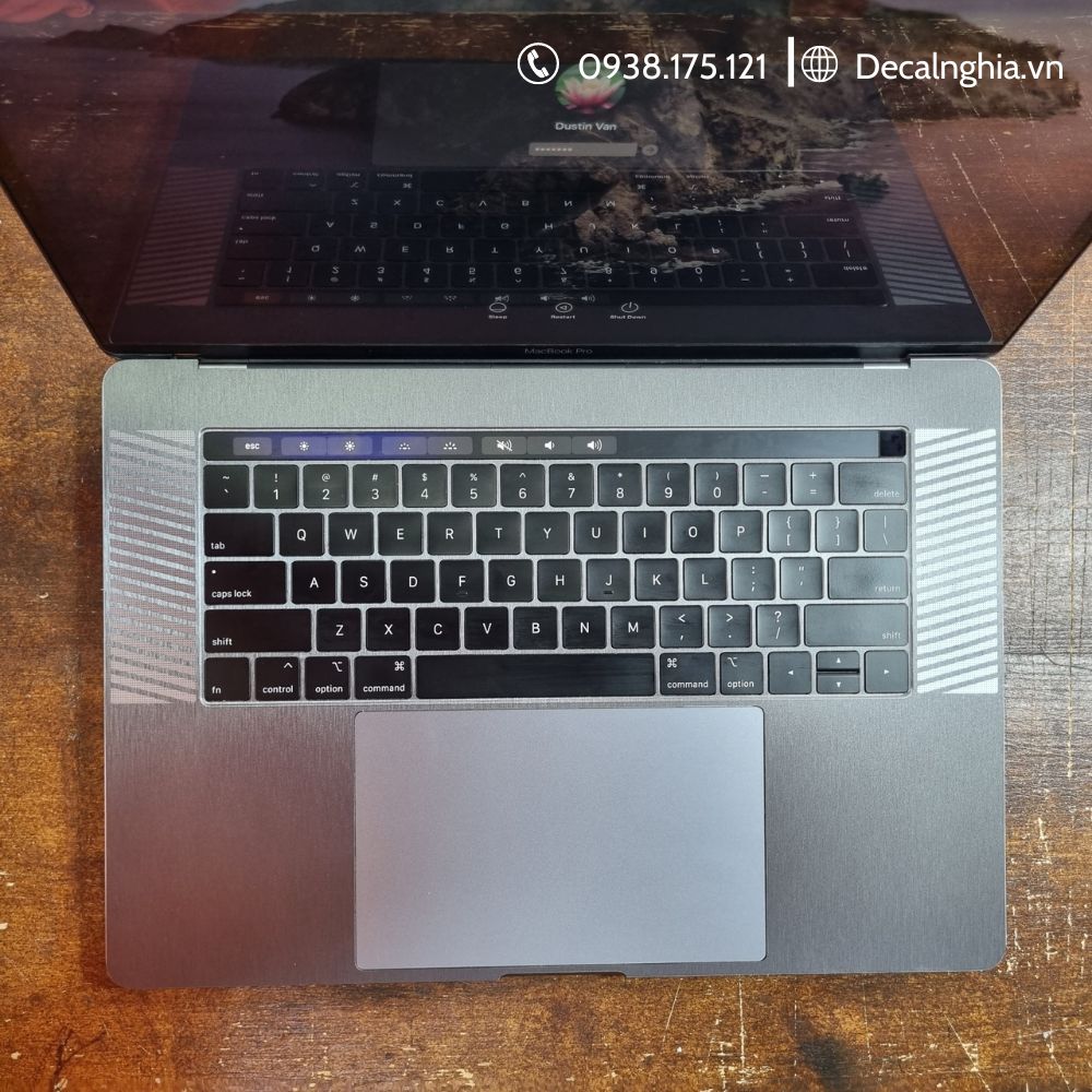Dán bàn phím macbook vân xước
