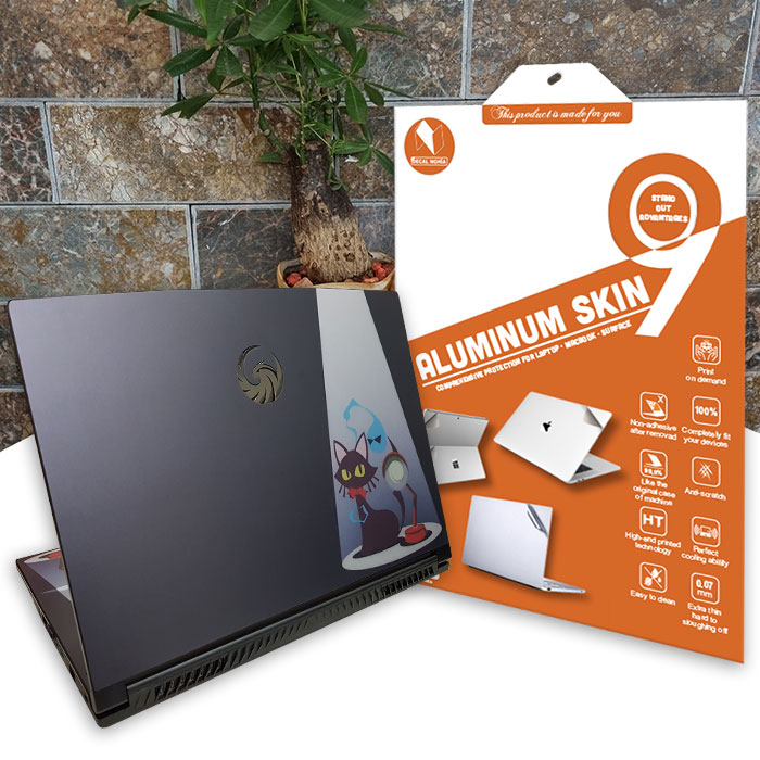 Aluminum skin dán laptop MSI Bravo 15