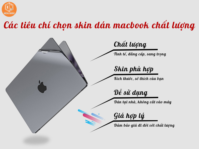tiêu chí chọn skin dán macbook chất lượng