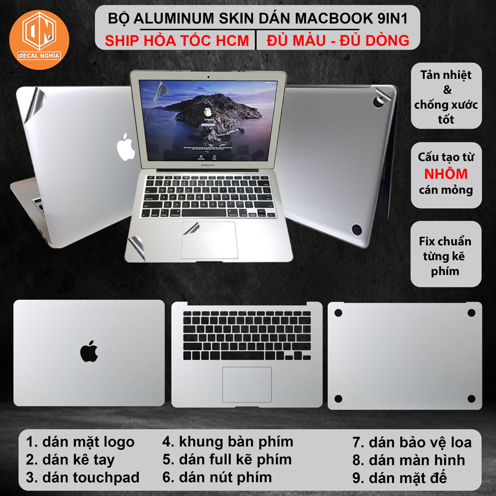 Dán macbook air 2017