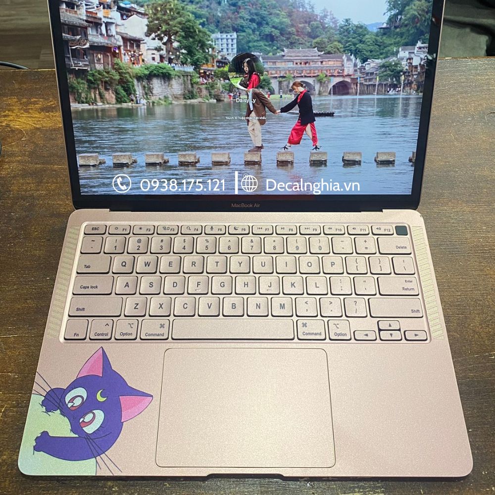 Skin dán phím macbook vân trơn