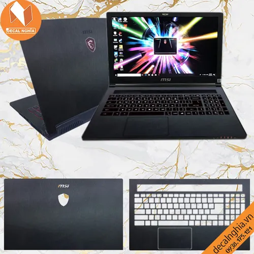 Aluminum dán laptop MSI GS63