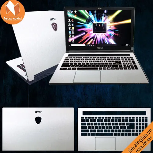 Aluminum dán laptop MSI GS63