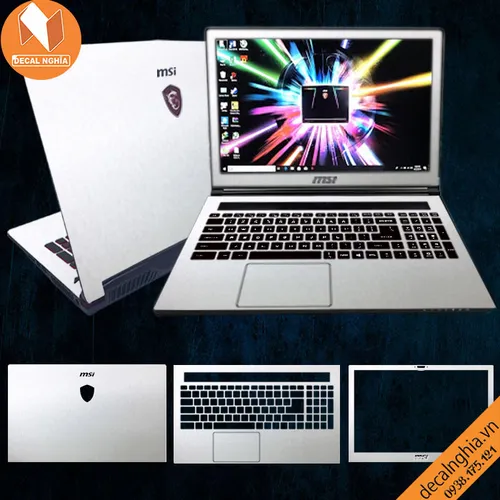 Aluminum dán laptop MSI GS63