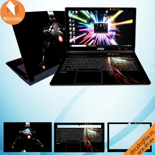 Aluminum skin dán laptop MSI GS72