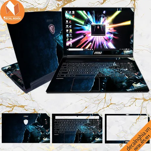 Aluminum skin dán laptop MSI GS72