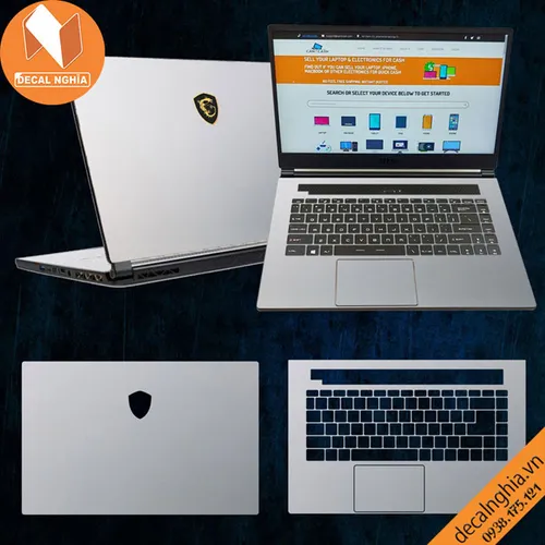 Aluminum dán laptop MSI GS75