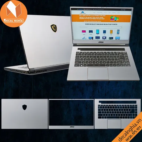 Aluminum dán laptop MSI GS75