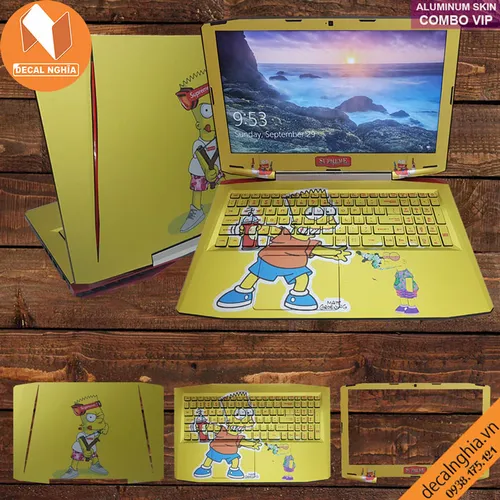 Aluminum skin dán laptop Acer Aspire VX5 591G