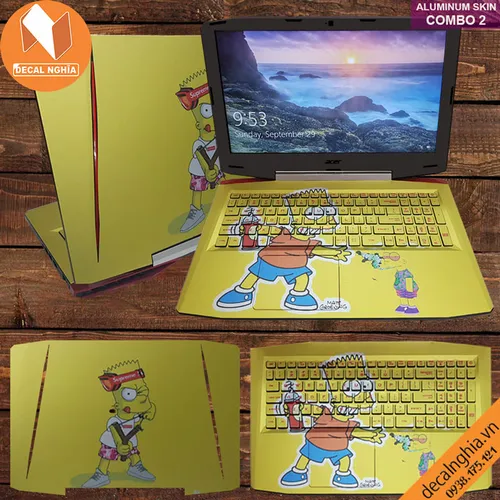 Aluminum skin dán laptop Acer Aspire VX5 591G