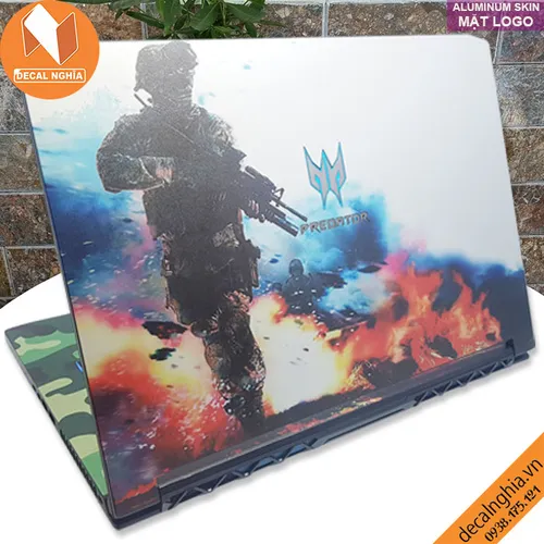 Aluminum skin dán laptop Acer Predator Triton 500 PT515 (N18W3)