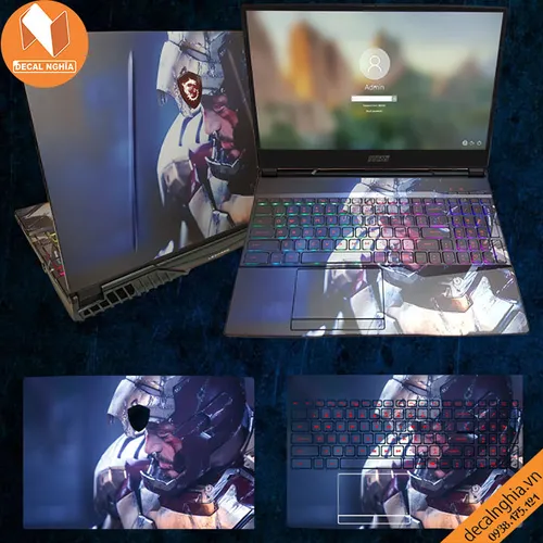 Aluminum skin dán laptop MSI GL75