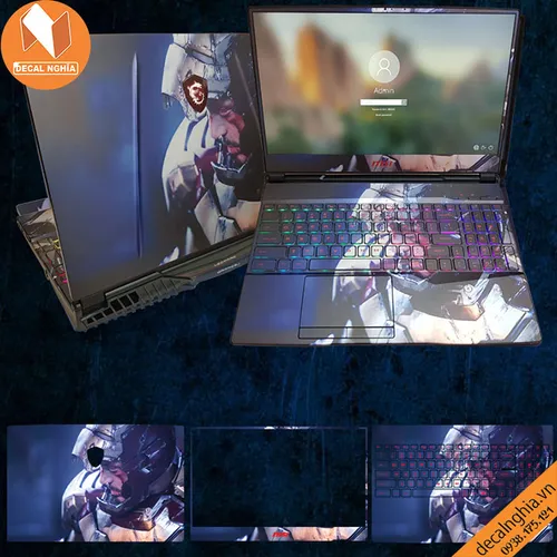 Aluminum skin dán laptop MSI GL75