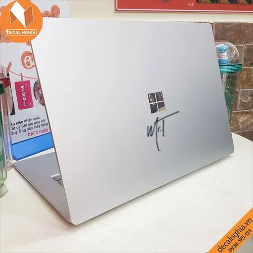 Aluminum skin dán Surface Laptop 1