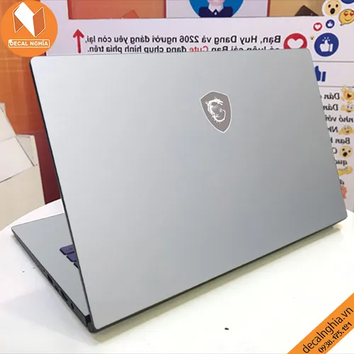 Aluminum dán laptop MSI Prestige 15