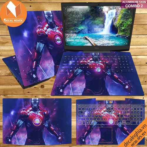 Aluminum skin dán laptop Dell G5 5500