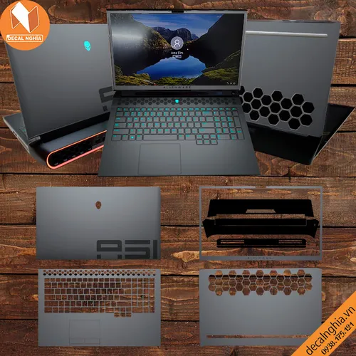 Aluminum dán Laptop Alienware Area 51M R2