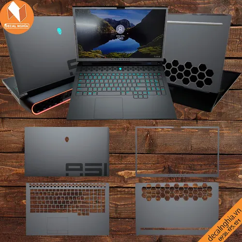 Aluminum dán Laptop Alienware Area 51M R2