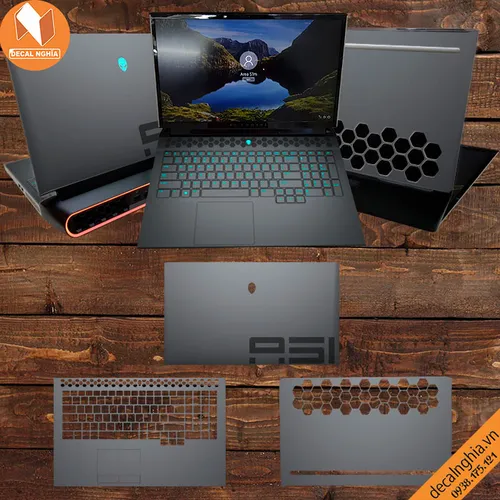 Aluminum dán Laptop Alienware Area 51M R2