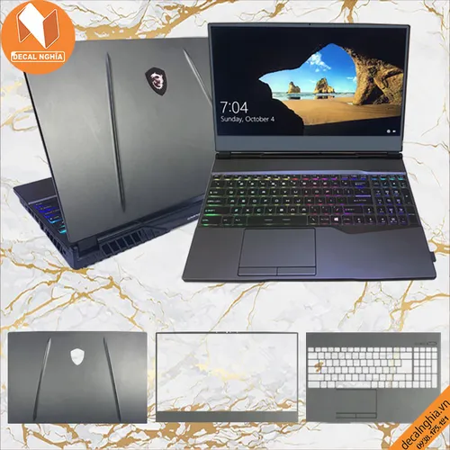 Aluminum dán laptop MSI GL75 leopard
