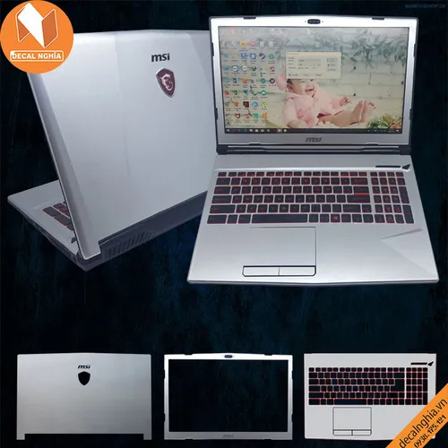 Aluminum dán laptop MSI GL73