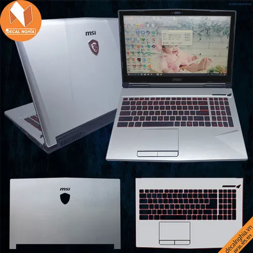 Aluminum dán laptop MSI GL73