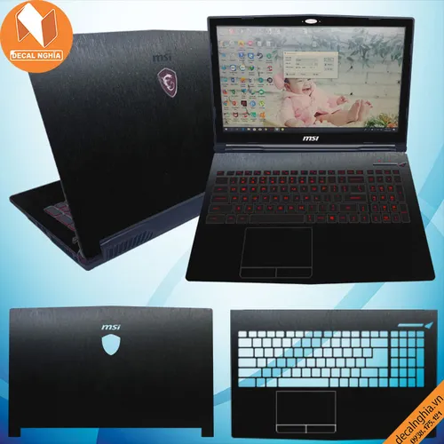 Aluminum dán laptop MSI GL73