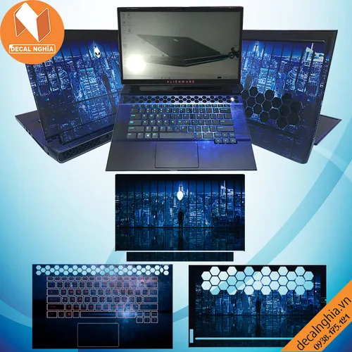 Aluminum Skin dán Laptop Alienware M15R2