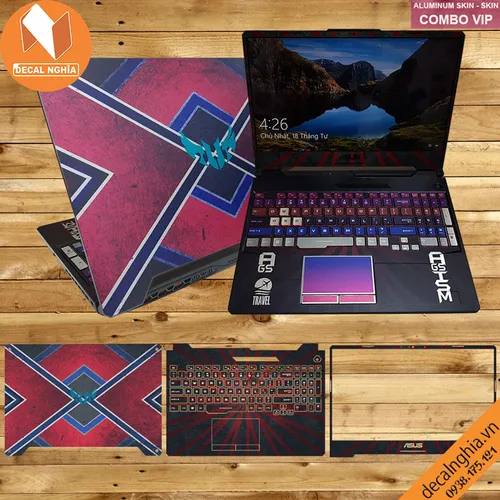 Aluminum skin dán laptop Asus TUF A17 FA706L