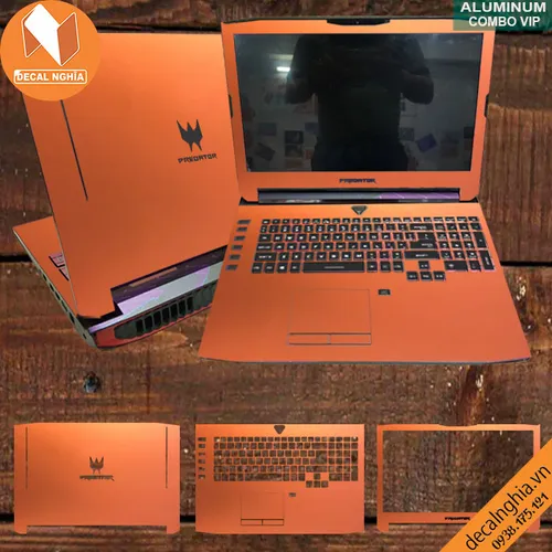 Aluminum dán laptop Acer Predator 17X