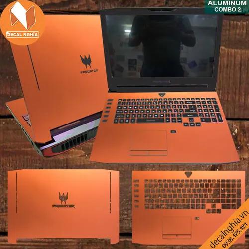 Aluminum dán laptop Acer Predator 17X