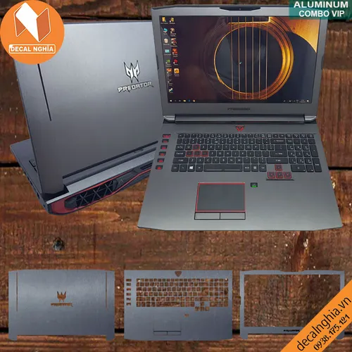 Aluminum dán laptop Acer Predator 17X