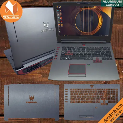 Aluminum dán laptop Acer Predator 17X