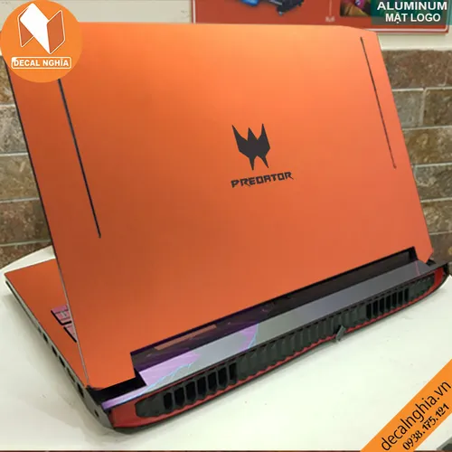 Aluminum dán laptop Acer Predator 17X