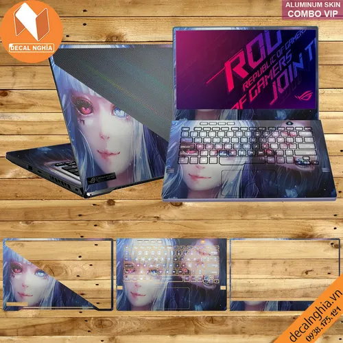 Aluminum skin dán laptop Asus Zephyrus GA401