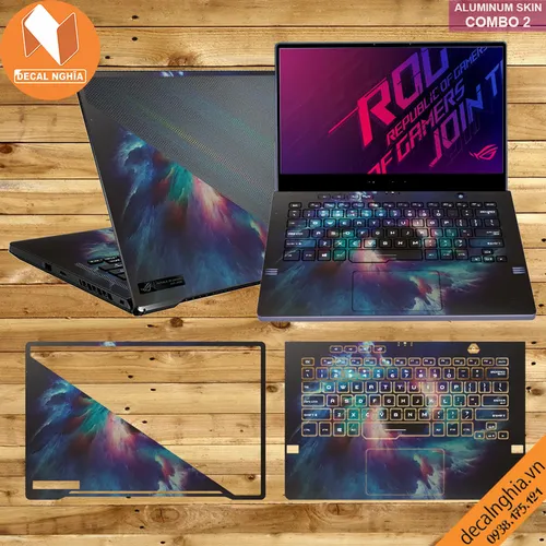 Aluminum skin dán laptop Asus Zephyrus GA401