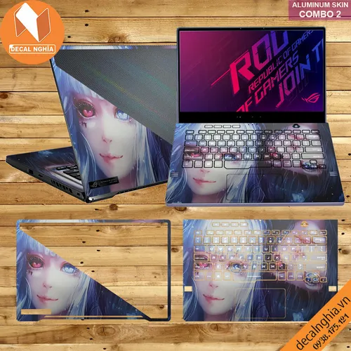 Aluminum skin dán laptop Asus Zephyrus GA401