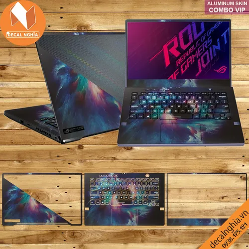 Aluminum skin dán laptop Asus Zephyrus GA401