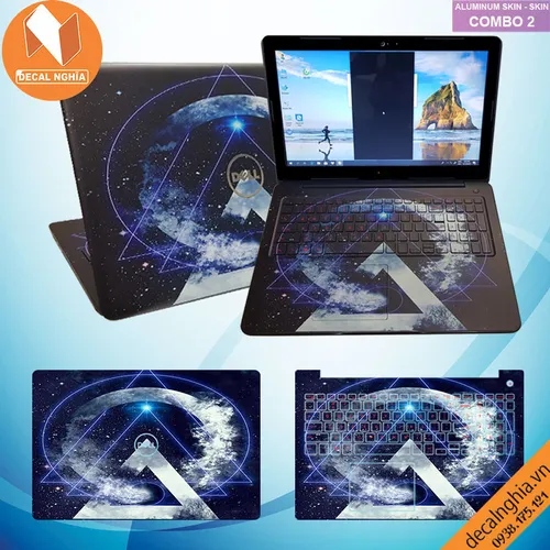 Aluminum skin dán laptop Dell G3 3579 (P75F003)
