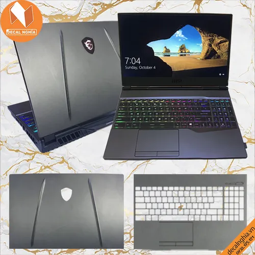 Aluminum dán laptop MSI GL65